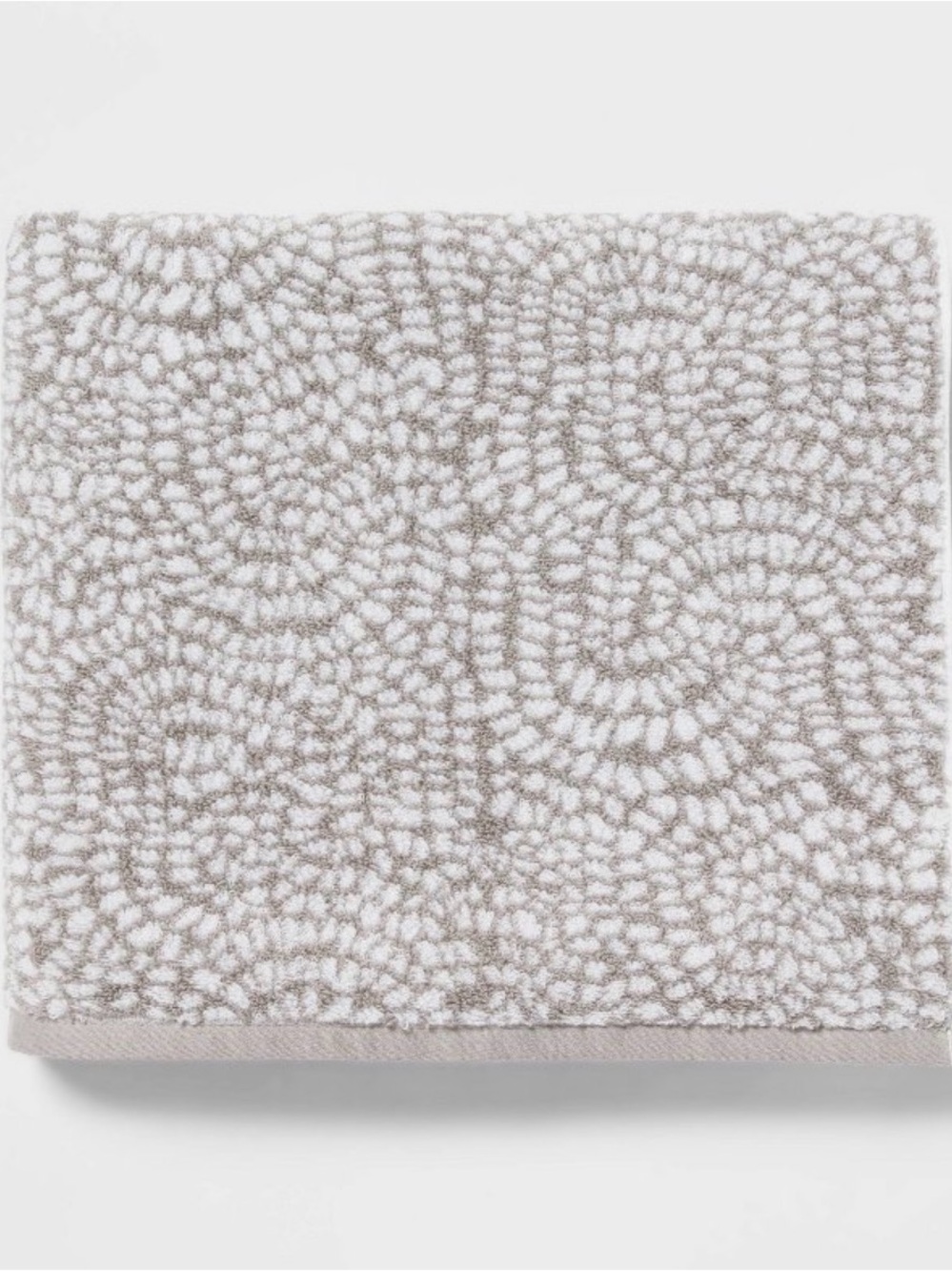 Threshold Grey Geo Bath Towel